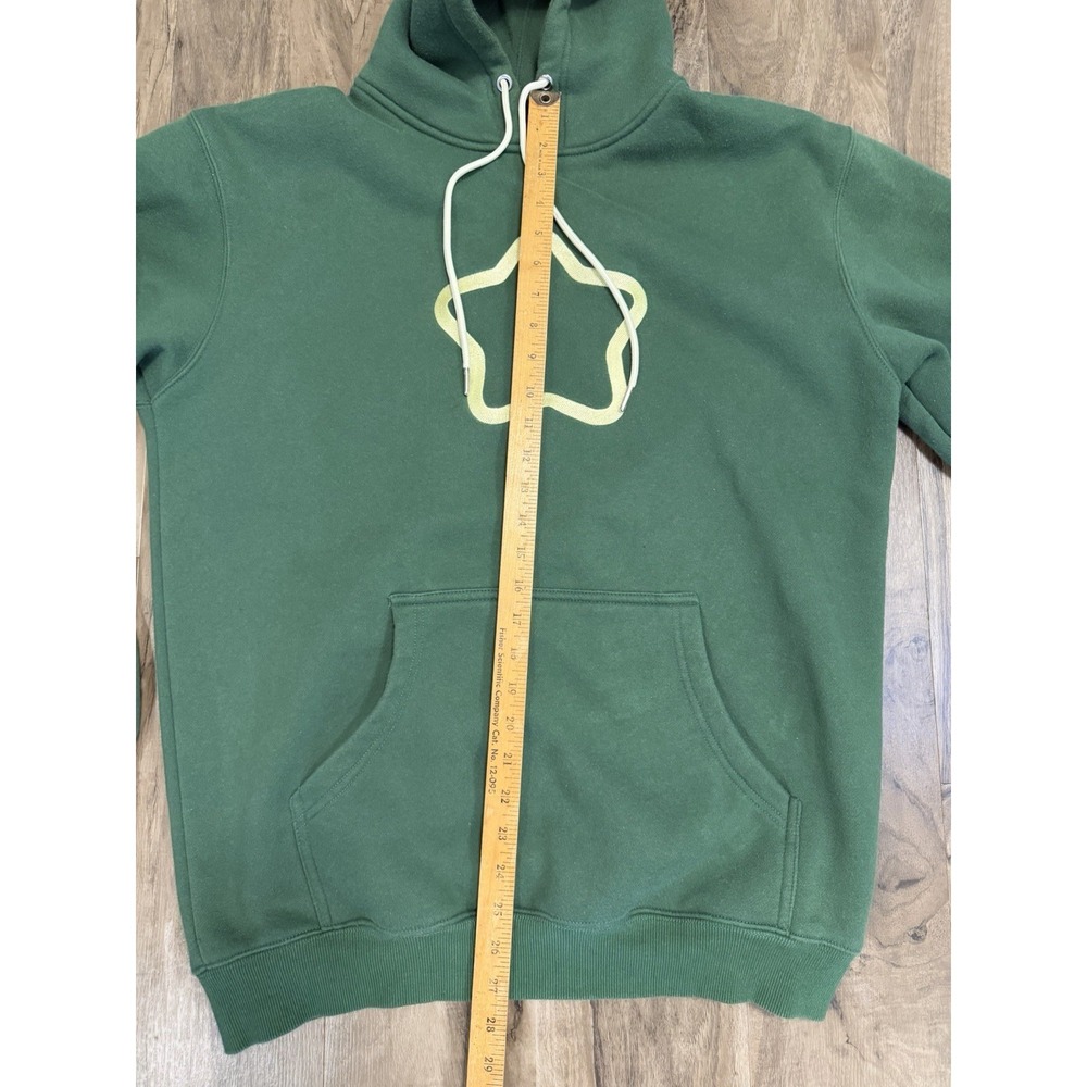 Sykkuno Hoodie Mens M Leaf Green Star Graphic Pullover Sweatshirt Heavyweight - Picture 10 of 12
